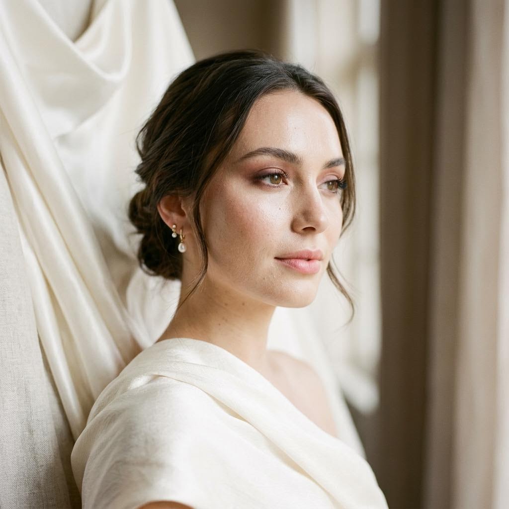 Conceptual bridal makeup inspiration